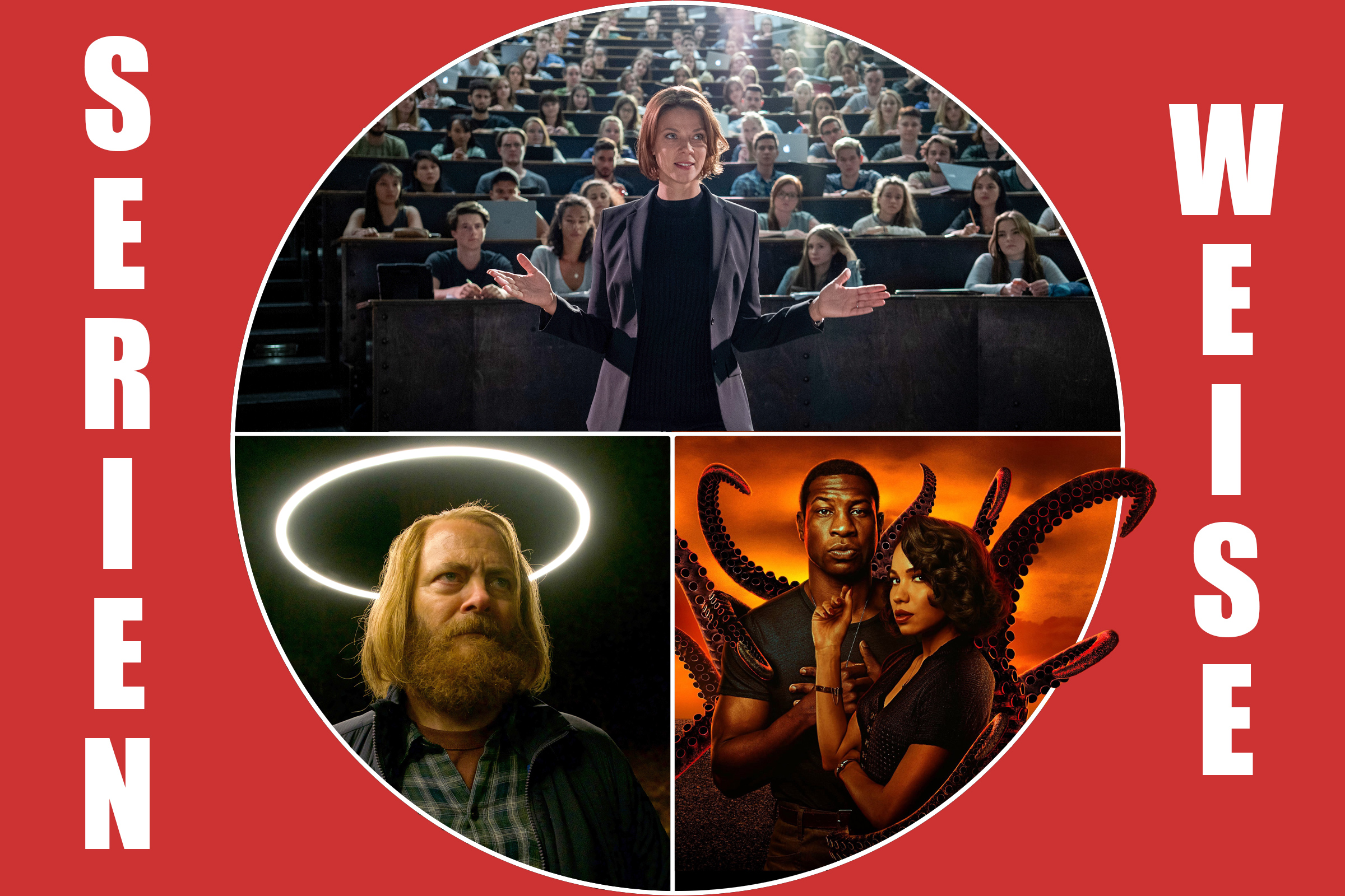 Biohackers (c) Netflix; Devs (c) FOX Channel; Lovecraft Country (c) Sky Deutschland