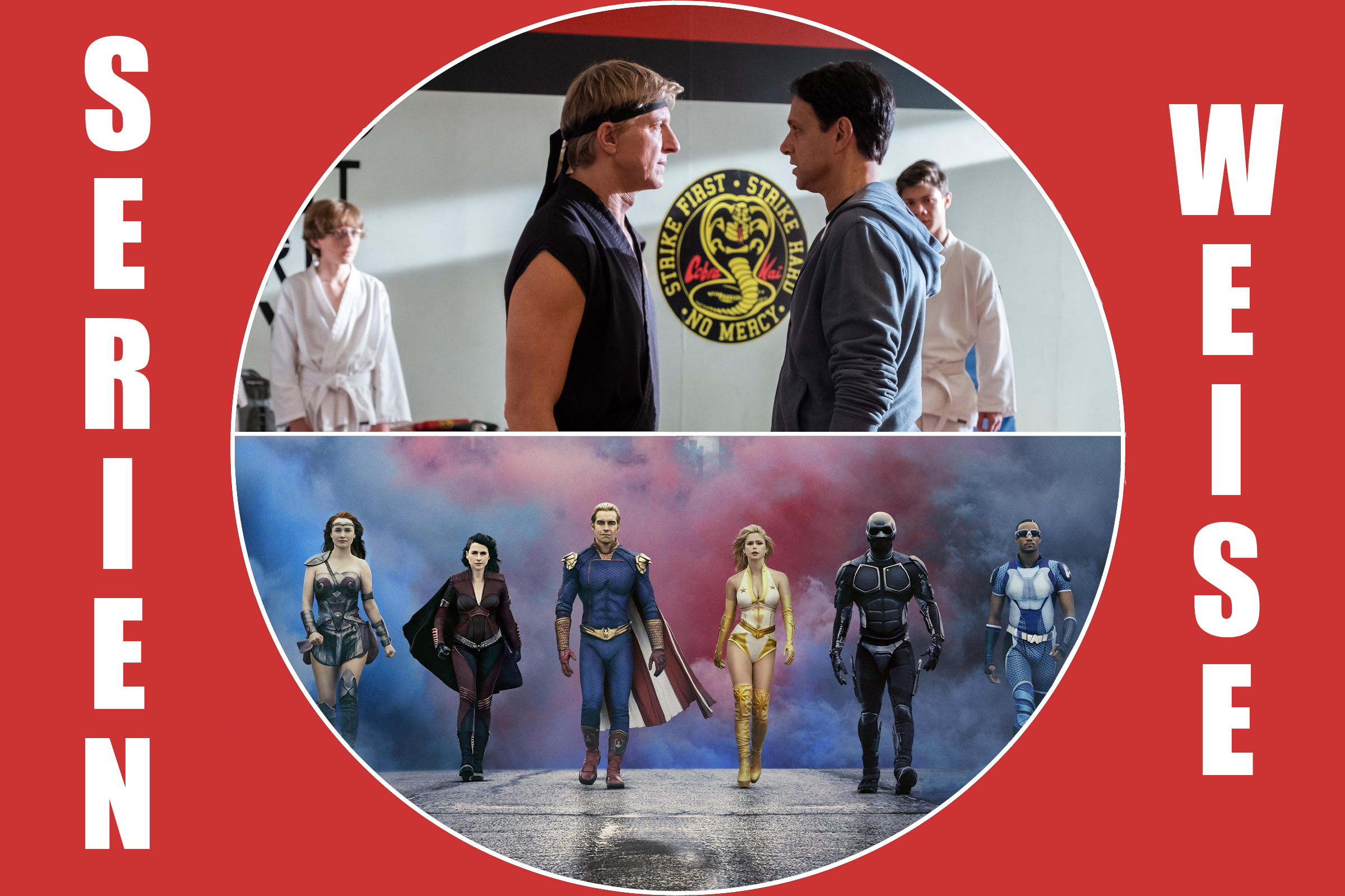 Cobra Kai (c) Netflix / The Boys (c) Amazon Prime Video