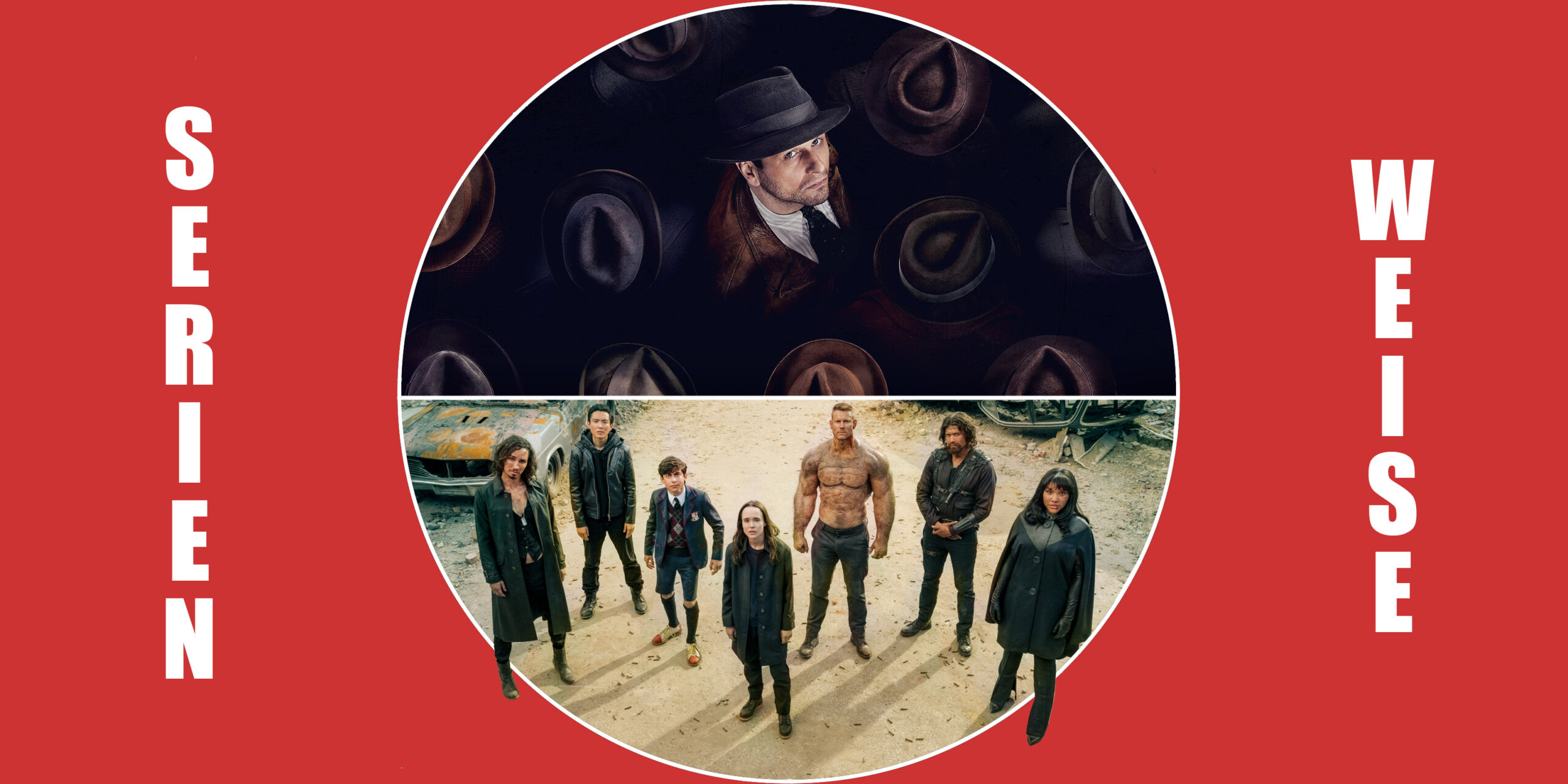 Umbrella Academy (c) Netflix / Perry Mason (c) Sky
