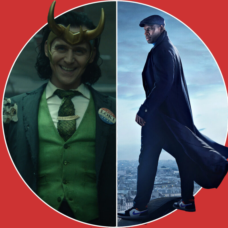"Loki" (c) Disney+ / "Lupin" (c) Netflix