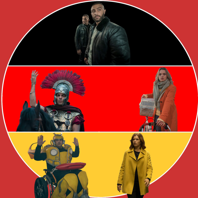 "Skylines", "Barbaren", "Biohackers", "How to sell drugs online (fast)" und "Das letzte Wort" (c) Netflix