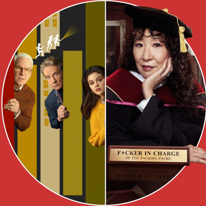 "Only Murders in the Building" (c) Disney / "Die Professorin" (c) Netflix