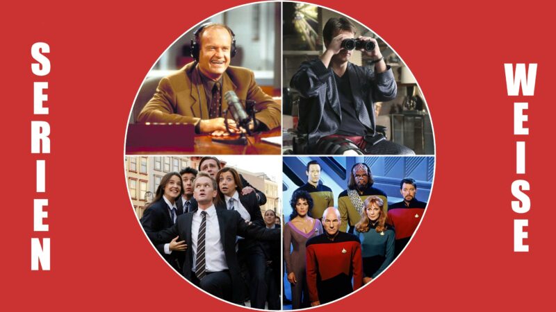"Frasier" und "Star Trek: The Next Generation" (c) Paramount / "How I Met Your Mother" und "Castle" (c) Disney /