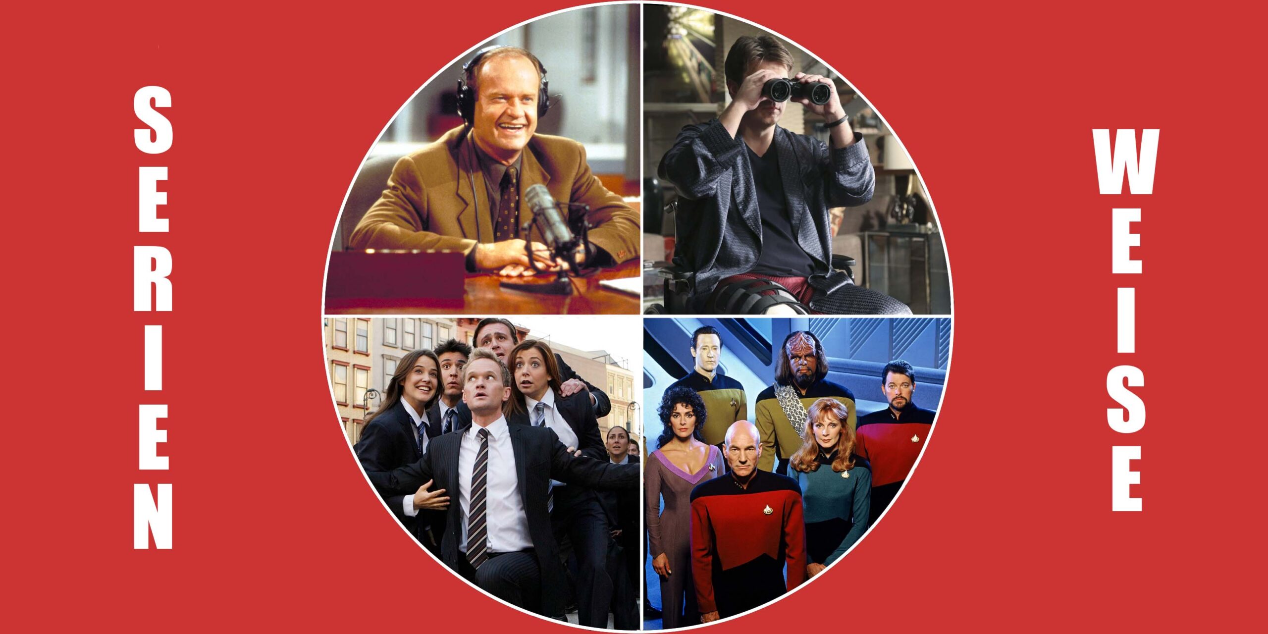 "Frasier" und "Star Trek: The Next Generation" (c) Paramount / "How I Met Your Mother" und "Castle" (c) Disney /