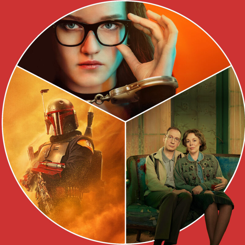 "Inventing Anna" (c) Netflix / "Landscapers" (c) Sky / "The Boot of Boba Fett" (c) Disney