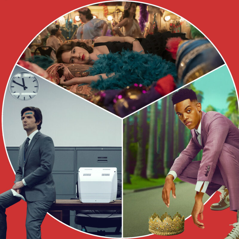 "Bel-Air" (c) Sky / "Severance" (c) Apple / "Marvelous Mrs. Maisel" (c) Amazon Prime