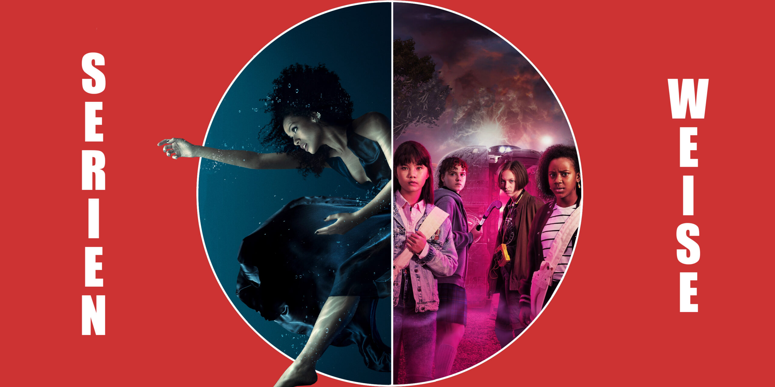 "Paper Girls" (c) Prime Video / "The Girl in the Water" (c) Apple
