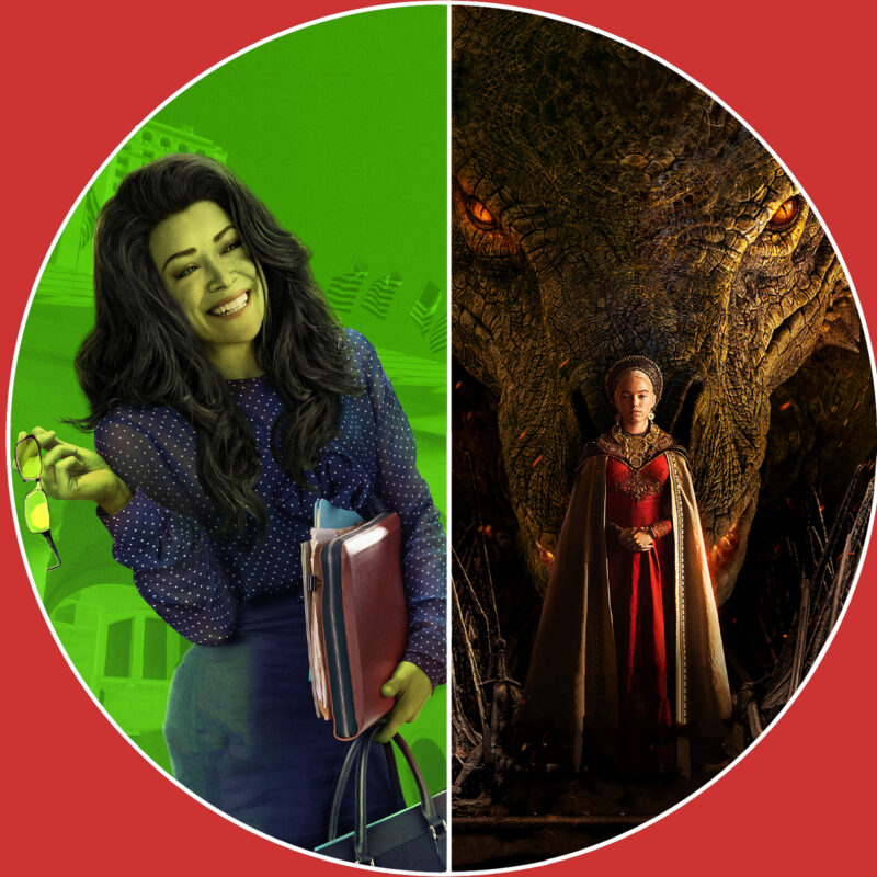 "She-Hulk" (c) Disney+ / "House of the Dragon" (c) Wow