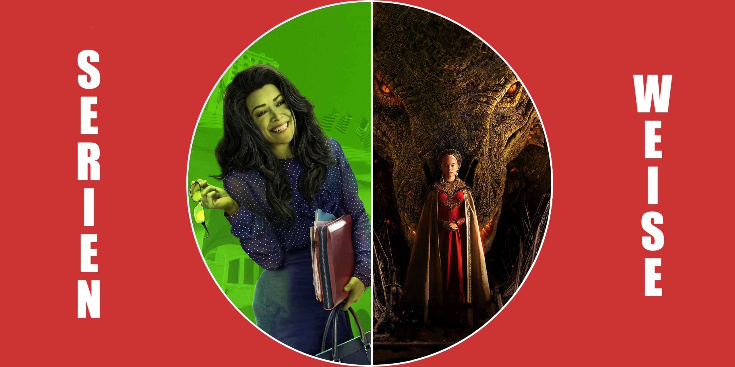 "She-Hulk" (c) Disney+ / "House of the Dragon" (c) Wow