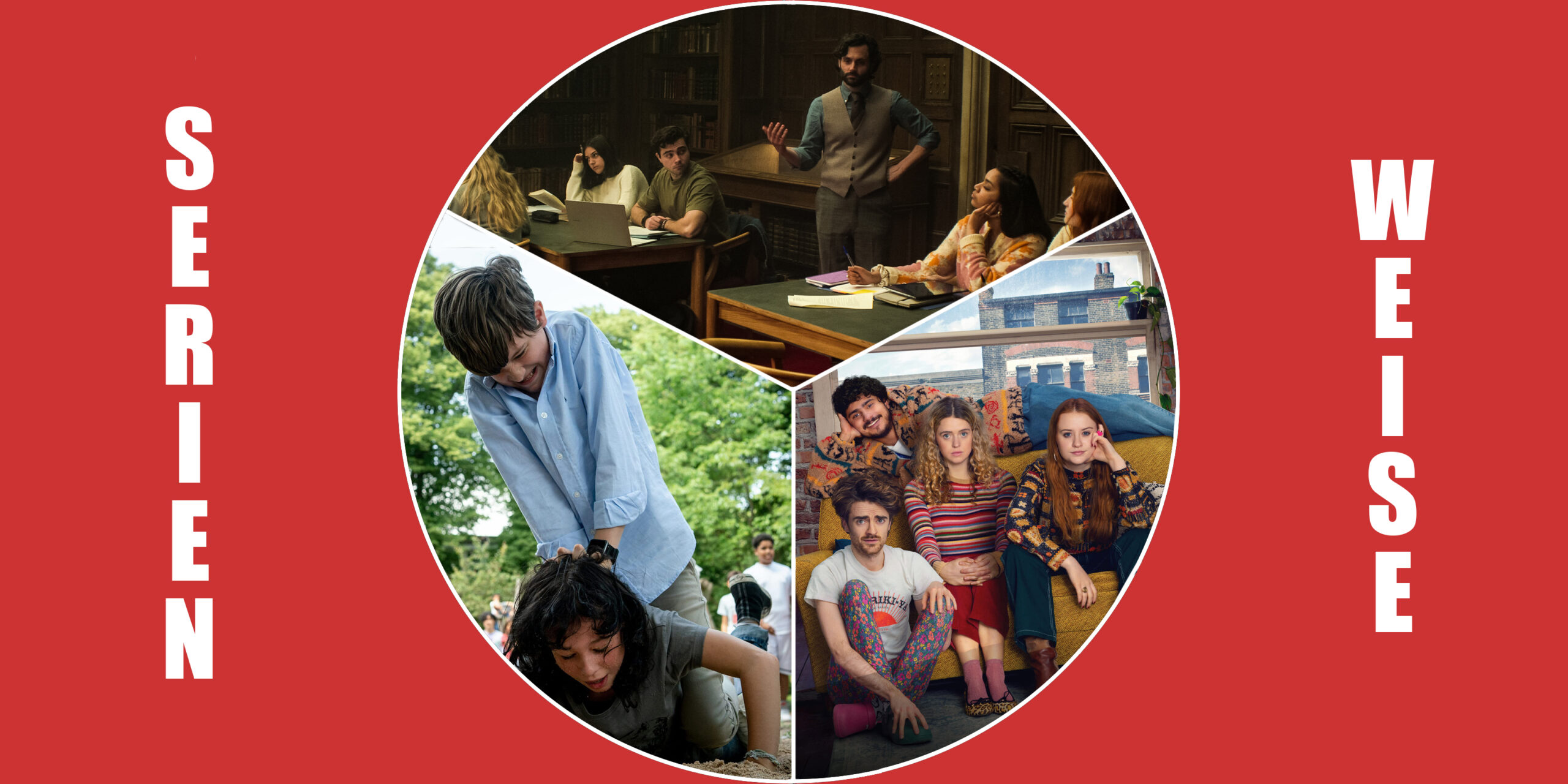 "You" (c) Netflix / "Extraordinary" (c) Disney+ / "Neuland" (c) ZDF
