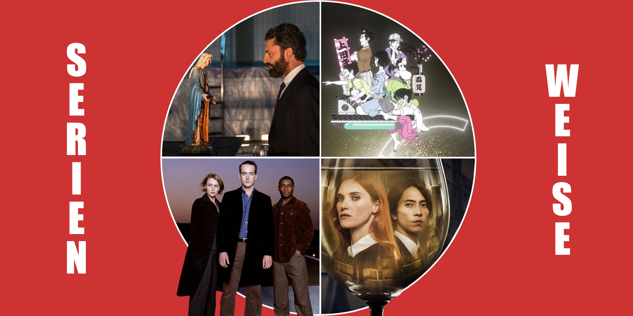 "Drops of God" (c) Apple TV+ / "Time Machine Blues" (c) Disney+ / "Ein Wunder" (c) Arte / "Spooks" (c) Polyband